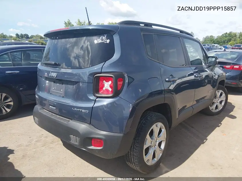 2023 Jeep Renegade Limited 4X4 VIN: ZACNJDD19PPP15857 Lot: 45385056