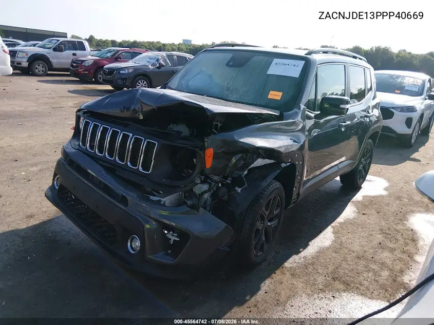 2023 Jeep Renegade Altitude 4X4 VIN: ZACNJDE13PPP40669 Lot: 45564742