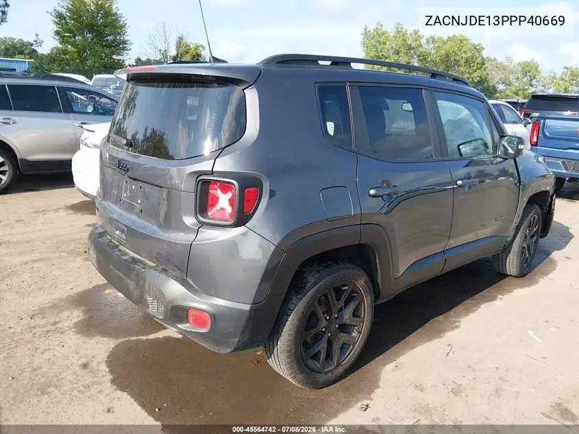 2023 Jeep Renegade Altitude 4X4 VIN: ZACNJDE13PPP40669 Lot: 45564742