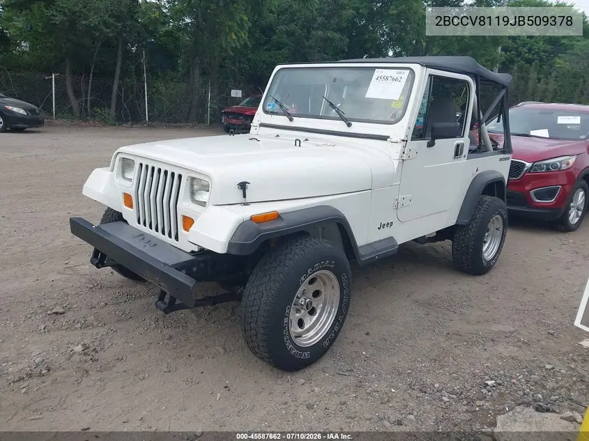 1988 Jeep Wrangler VIN: 2BCCV8119JB509378 Lot: 45587662