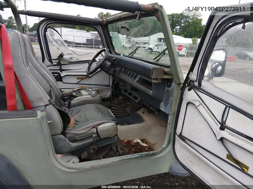 1995 Jeep Wrangler / Yj S/Rio Grande VIN: 1J4FY19P4SP273911 Lot: 45396060
