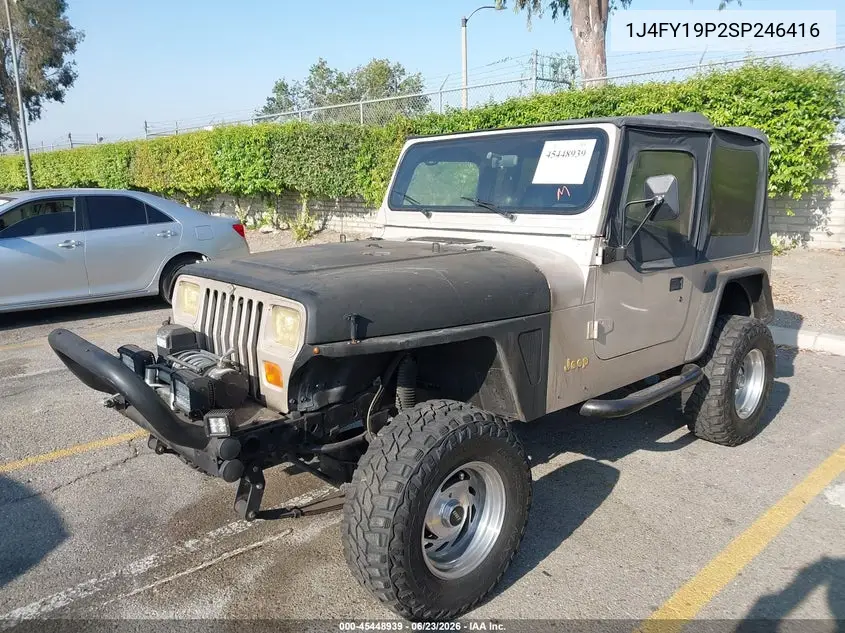 1995 Jeep Wrangler / Yj S/Rio Grande VIN: 1J4FY19P2SP246416 Lot: 45448939
