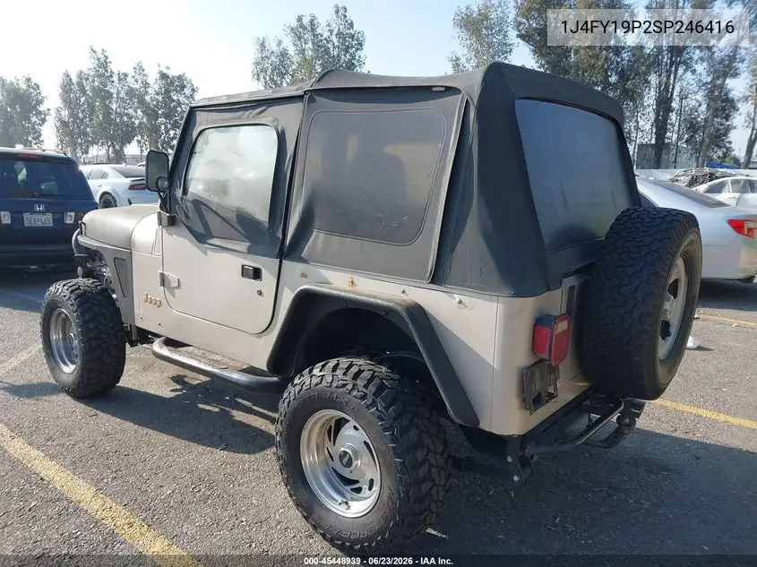1995 Jeep Wrangler / Yj S/Rio Grande VIN: 1J4FY19P2SP246416 Lot: 45448939
