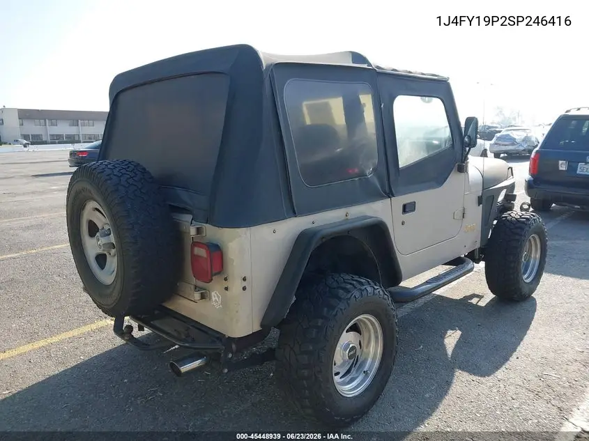 1995 Jeep Wrangler / Yj S/Rio Grande VIN: 1J4FY19P2SP246416 Lot: 45448939