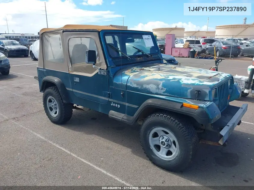 1995 Jeep Wrangler / Yj S/Rio Grande VIN: 1J4FY19P7SP237890 Lot: 45640016