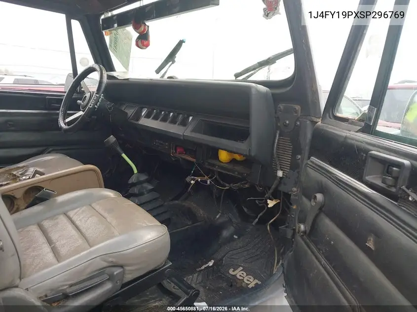 1995 Jeep Wrangler / Yj S/Rio Grande VIN: 1J4FY19PXSP296769 Lot: 45650881