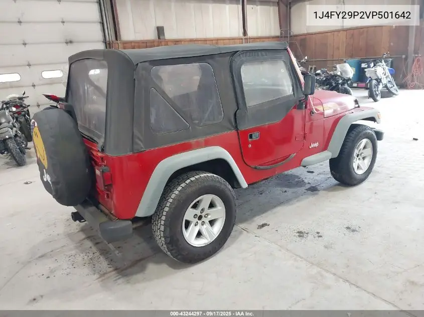1J4FY29P2VP501642 1997 Jeep Wrangler Se
