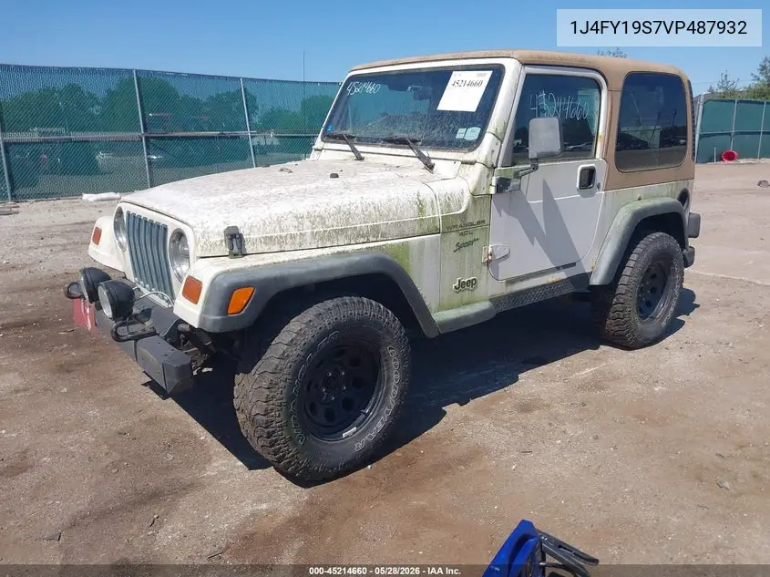 1997 Jeep Wrangler Sport VIN: 1J4FY19S7VP487932 Lot: 45214660