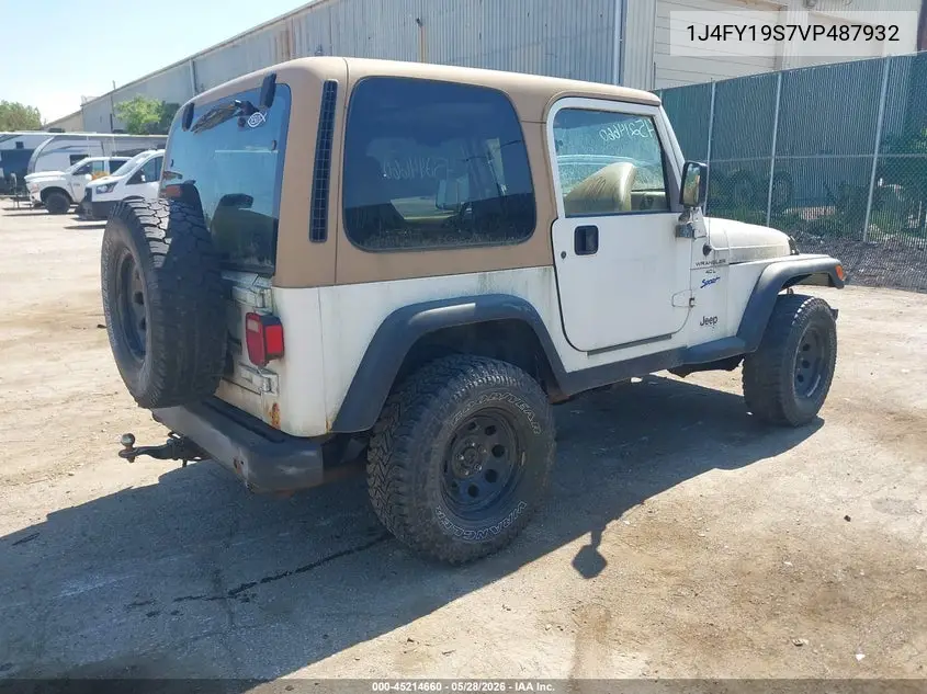 1997 Jeep Wrangler Sport VIN: 1J4FY19S7VP487932 Lot: 45214660