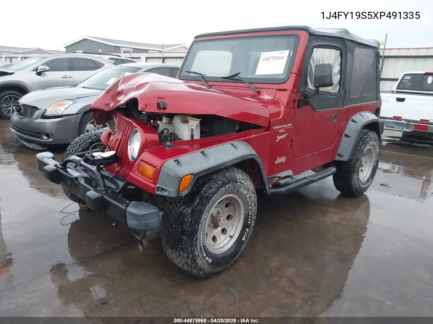 1999 Jeep Wrangler Sport VIN: 1J4FY19S5XP491335 Lot: 44875968