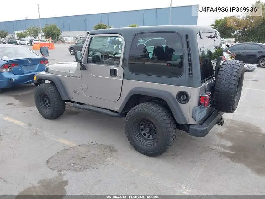 2001 Jeep Wrangler Sport VIN: 1J4FA49S61P369936 Lot: 45322788