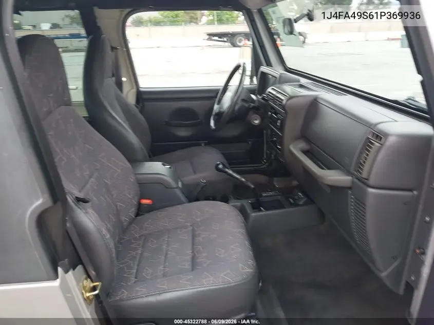 2001 Jeep Wrangler Sport VIN: 1J4FA49S61P369936 Lot: 45322788