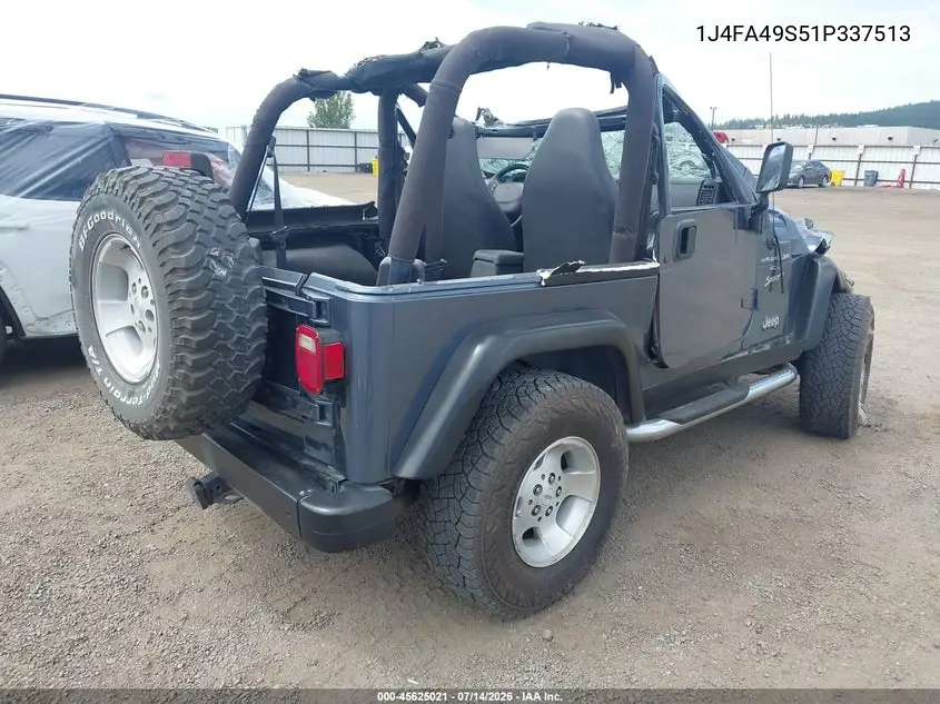 2001 Jeep Wrangler Sport VIN: 1J4FA49S51P337513 Lot: 45625021