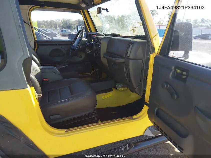 2001 Jeep Wrangler Sport VIN: 1J4FA49S21P334102 Lot: 45665814