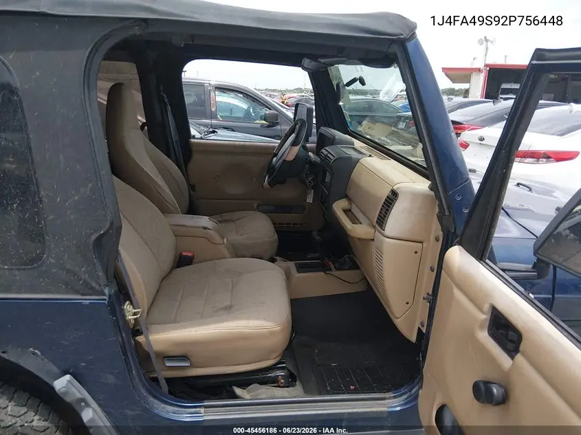 2002 Jeep Wrangler Sport VIN: 1J4FA49S92P756448 Lot: 45456186