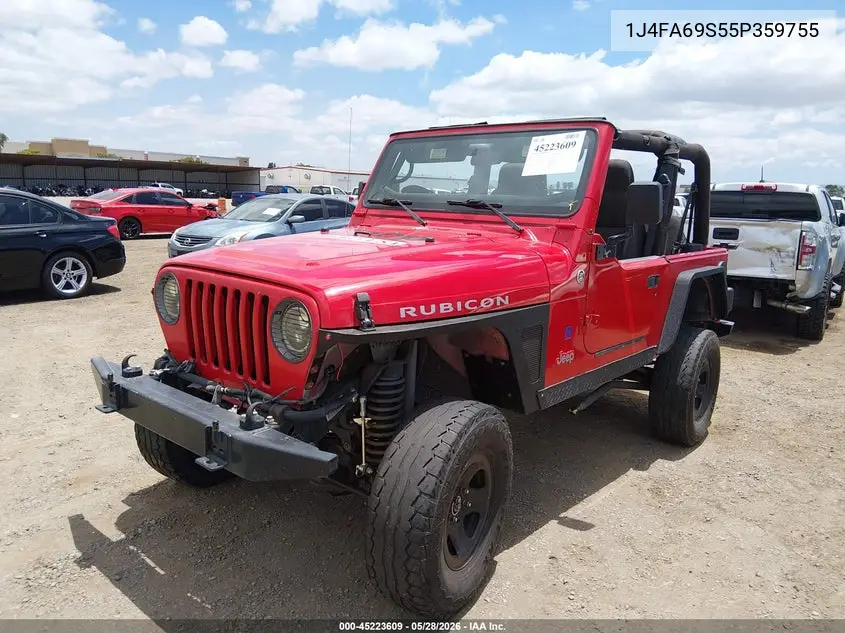 2005 Jeep Wrangler Rubicon VIN: 1J4FA69S55P359755 Lot: 45223609