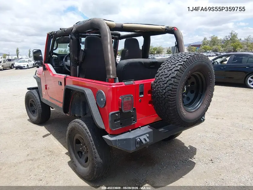 2005 Jeep Wrangler Rubicon VIN: 1J4FA69S55P359755 Lot: 45223609