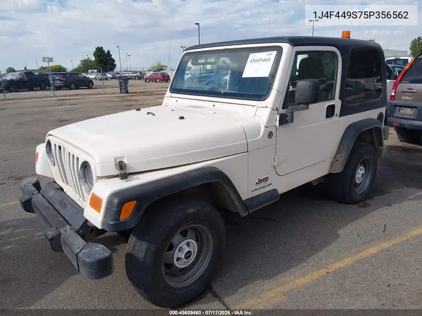 2005 Jeep Wrangler Sport Rhd VIN: 1J4F449S75P356562 Lot: 45609460