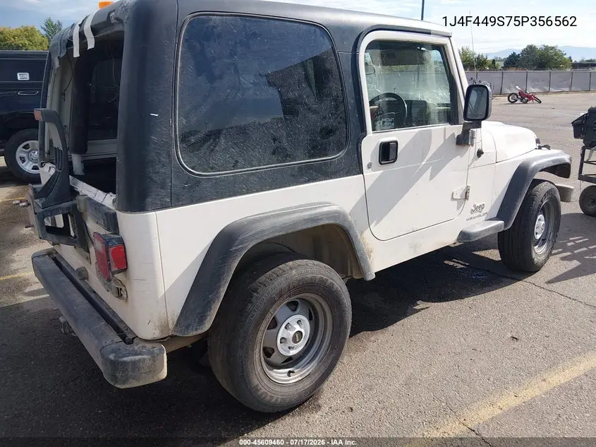 2005 Jeep Wrangler Sport Rhd VIN: 1J4F449S75P356562 Lot: 45609460