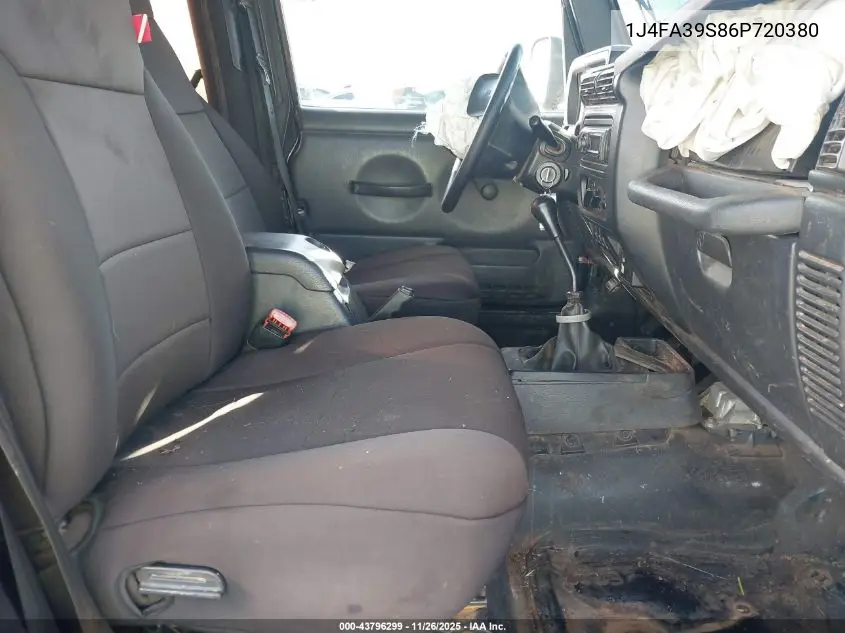 1J4FA39S86P720380 2006 Jeep Wrangler X