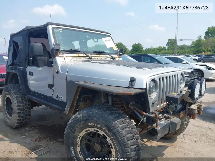 2006 Jeep Wrangler Se VIN: 1J4FA291X6P786723 Lot: 45669461