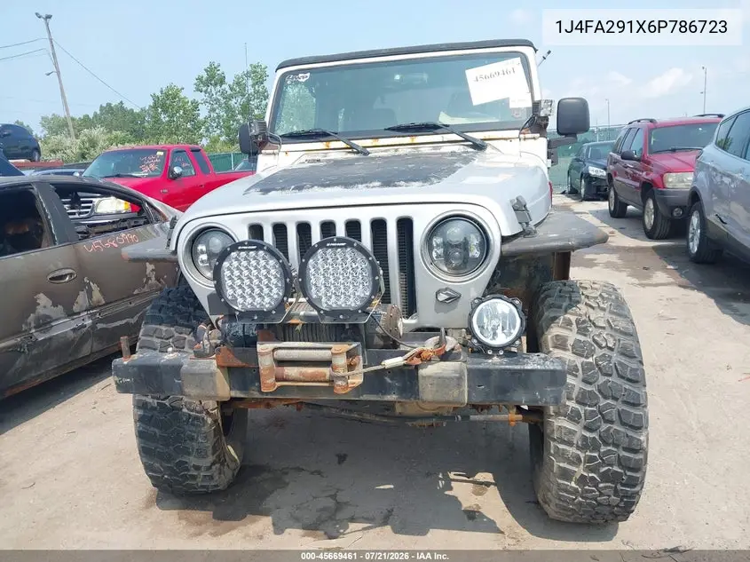 2006 Jeep Wrangler Se VIN: 1J4FA291X6P786723 Lot: 45669461