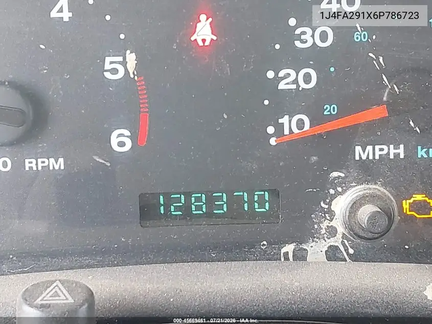 2006 Jeep Wrangler Se VIN: 1J4FA291X6P786723 Lot: 45669461