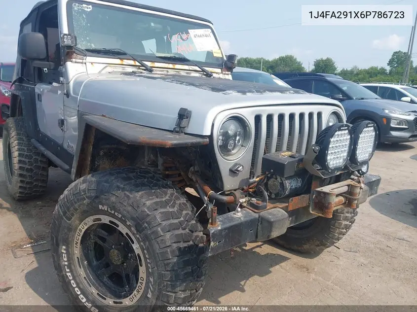 2006 Jeep Wrangler Se VIN: 1J4FA291X6P786723 Lot: 45669461