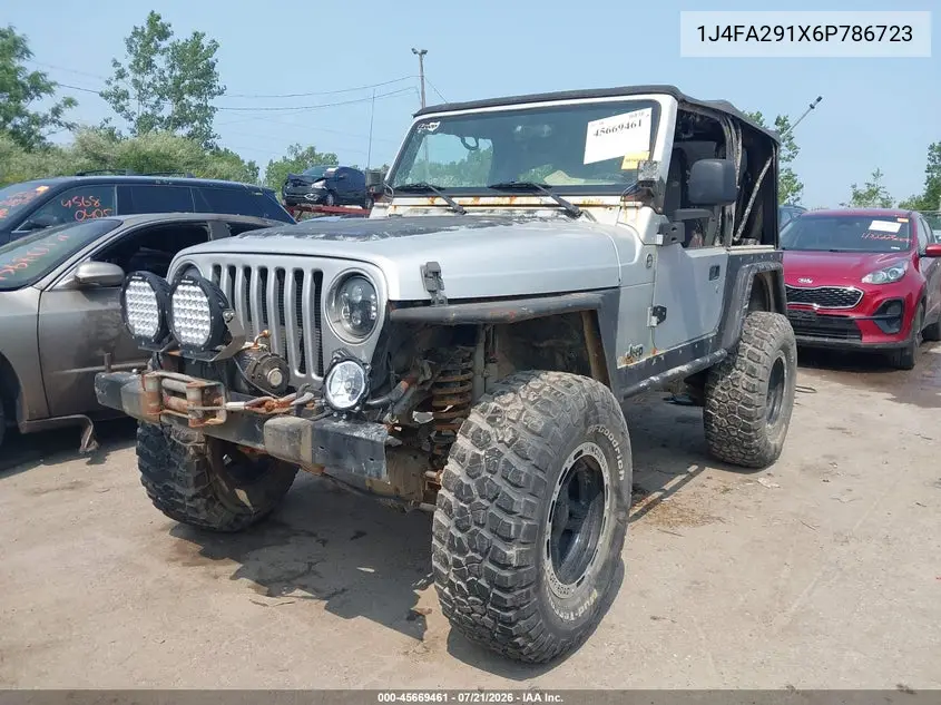 2006 Jeep Wrangler Se VIN: 1J4FA291X6P786723 Lot: 45669461