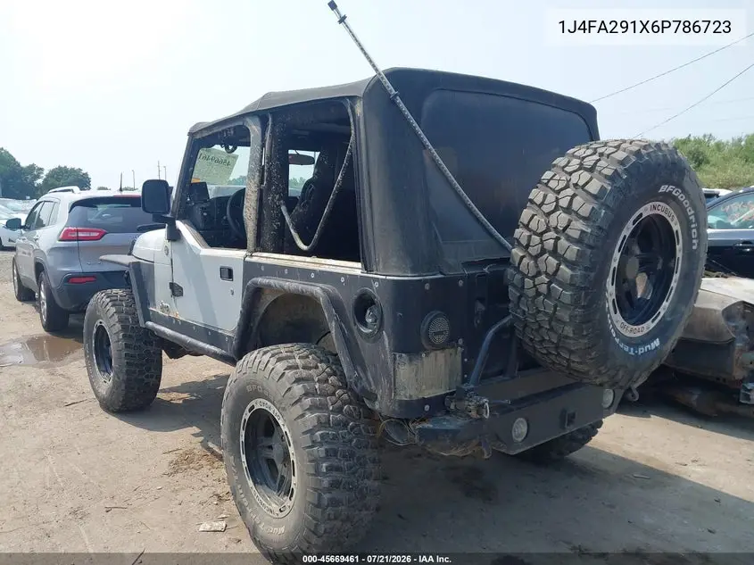 2006 Jeep Wrangler Se VIN: 1J4FA291X6P786723 Lot: 45669461