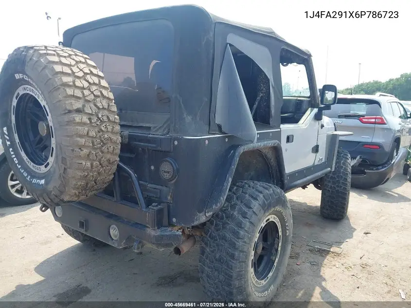 2006 Jeep Wrangler Se VIN: 1J4FA291X6P786723 Lot: 45669461
