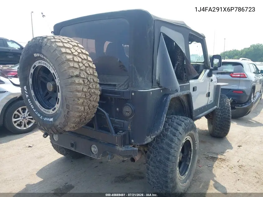 2006 Jeep Wrangler Se VIN: 1J4FA291X6P786723 Lot: 45669461