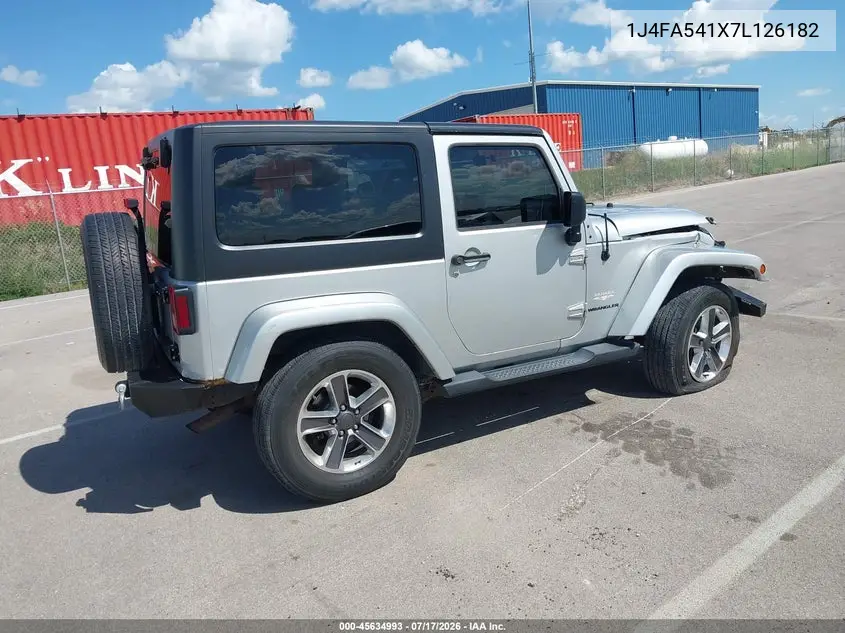 2007 Jeep Wrangler Sahara VIN: 1J4FA541X7L126182 Lot: 45634993