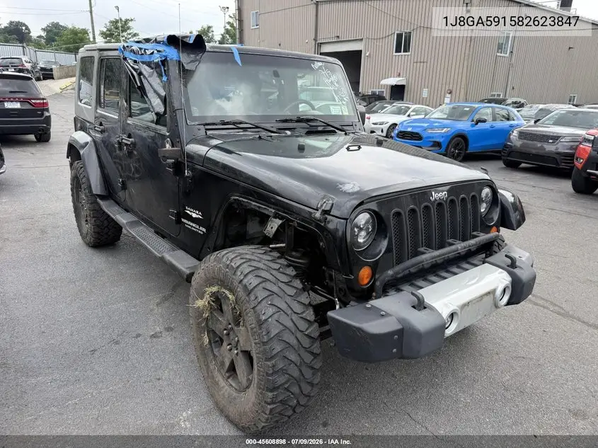 2008 Jeep Wrangler Unlimited Sahara VIN: 1J8GA59158L623847 Lot: 45608898