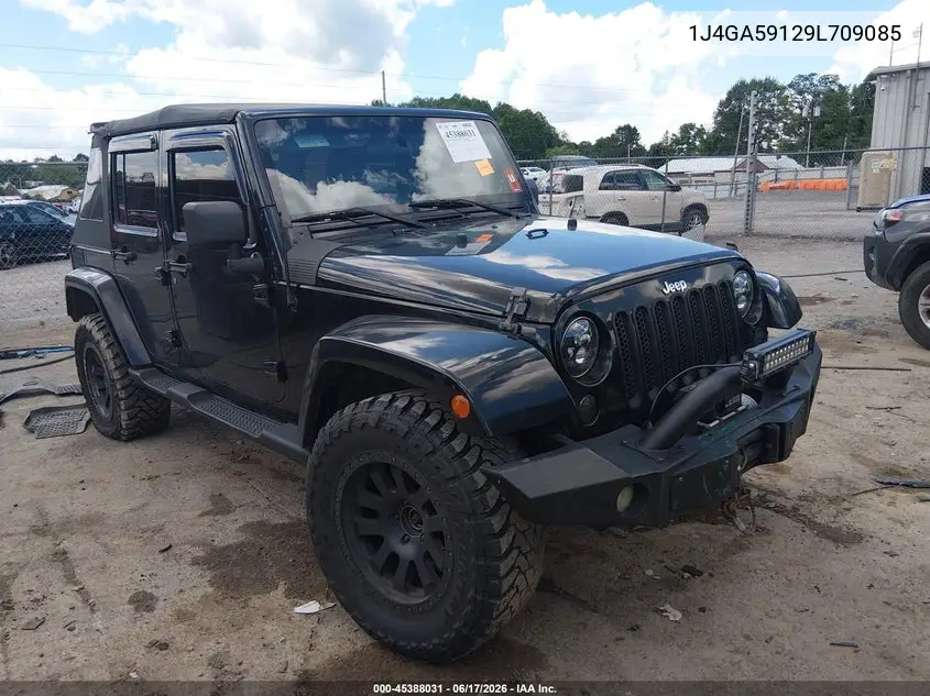 2009 Jeep Wrangler Unlimited Sahara VIN: 1J4GA59129L709085 Lot: 45388031