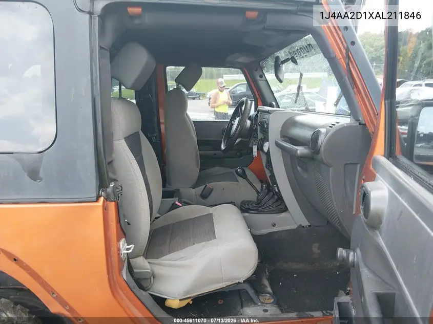 2010 Jeep Wrangler Sport VIN: 1J4AA2D1XAL211846 Lot: 45611070