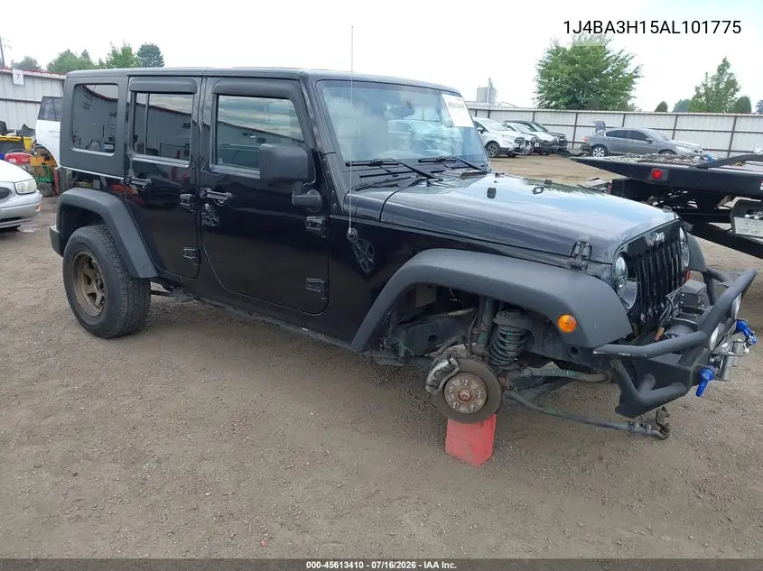 2010 Jeep Wrangler Unlimited Sport VIN: 1J4BA3H15AL101775 Lot: 45613410