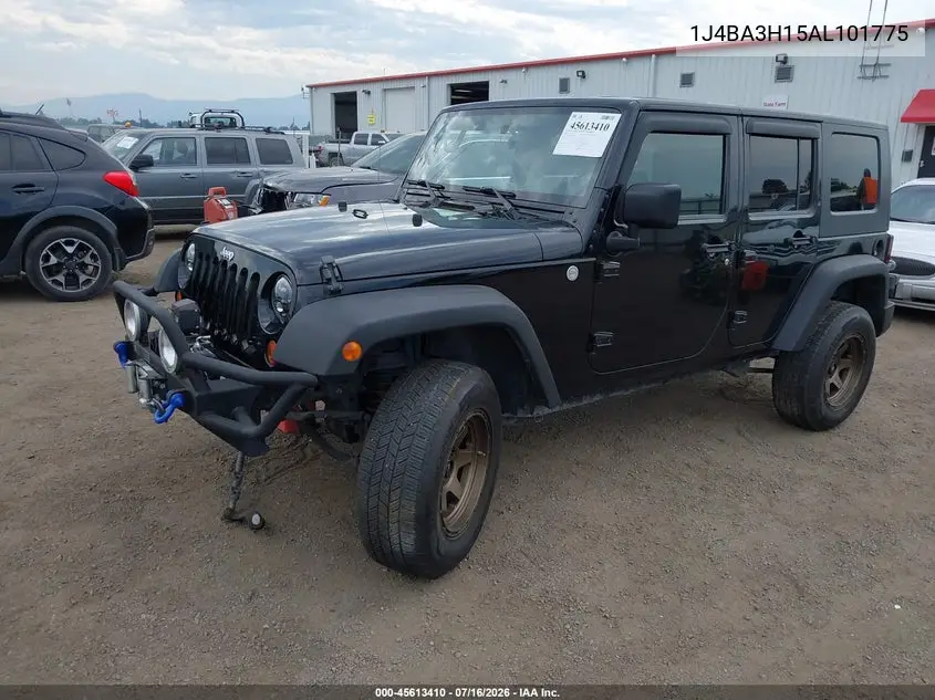 2010 Jeep Wrangler Unlimited Sport VIN: 1J4BA3H15AL101775 Lot: 45613410