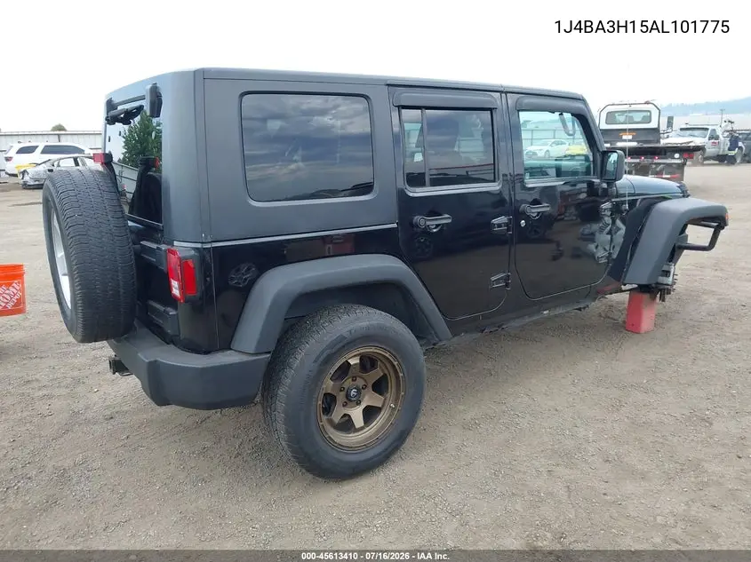 2010 Jeep Wrangler Unlimited Sport VIN: 1J4BA3H15AL101775 Lot: 45613410