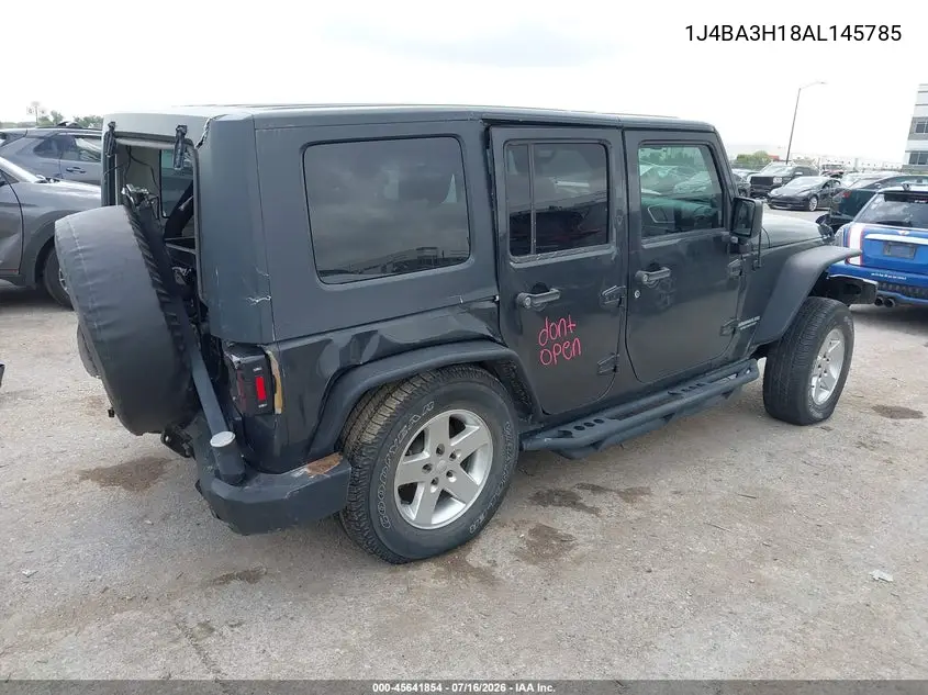 2010 Jeep Wrangler Unlimited Sport VIN: 1J4BA3H18AL145785 Lot: 45641854