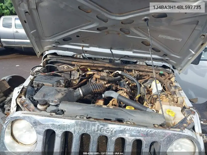 1J4BA3H14BL597735 2011 Jeep Wrangler Unlimited Sport