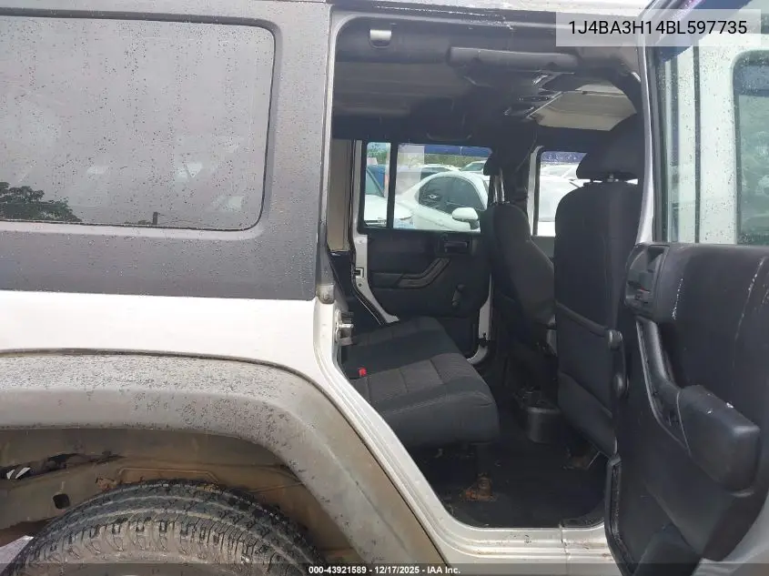 1J4BA3H14BL597735 2011 Jeep Wrangler Unlimited Sport