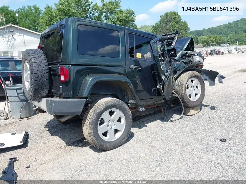 2011 Jeep Wrangler Unlimited Sahara VIN: 1J4BA5H15BL641396 Lot: 45512382