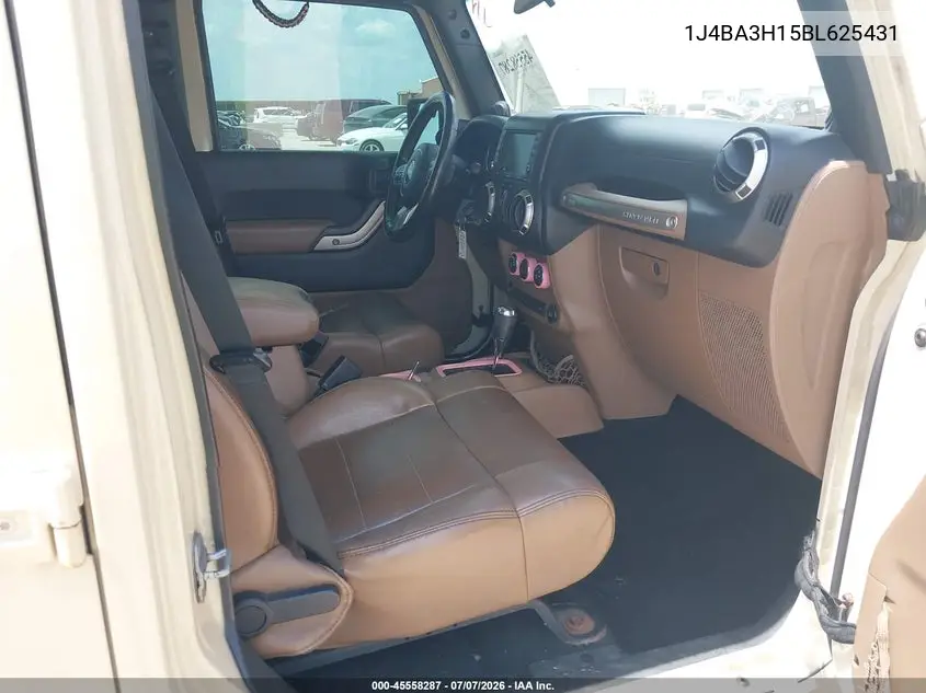 2011 Jeep Wrangler Unlimited Sport VIN: 1J4BA3H15BL625431 Lot: 45558287