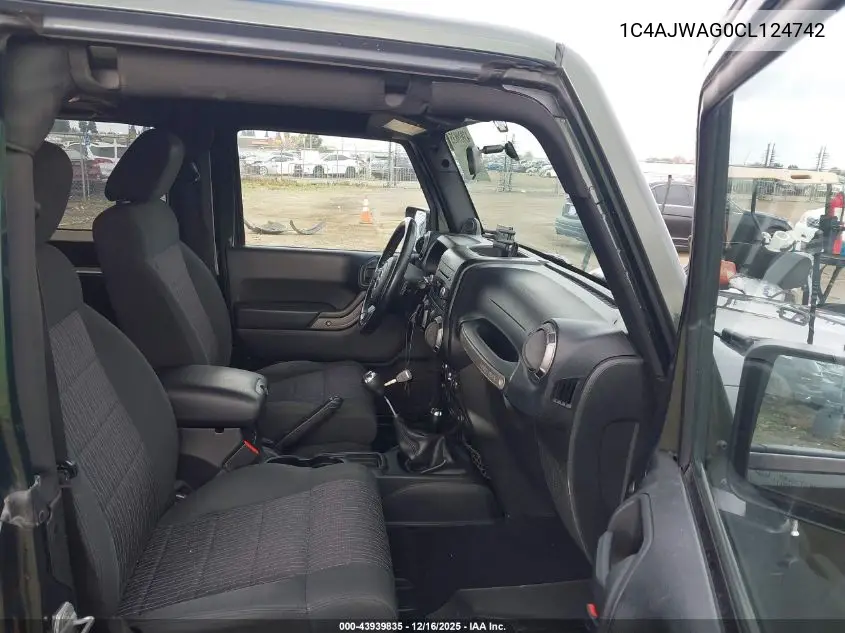 1C4AJWAG0CL124742 2012 Jeep Wrangler Sport