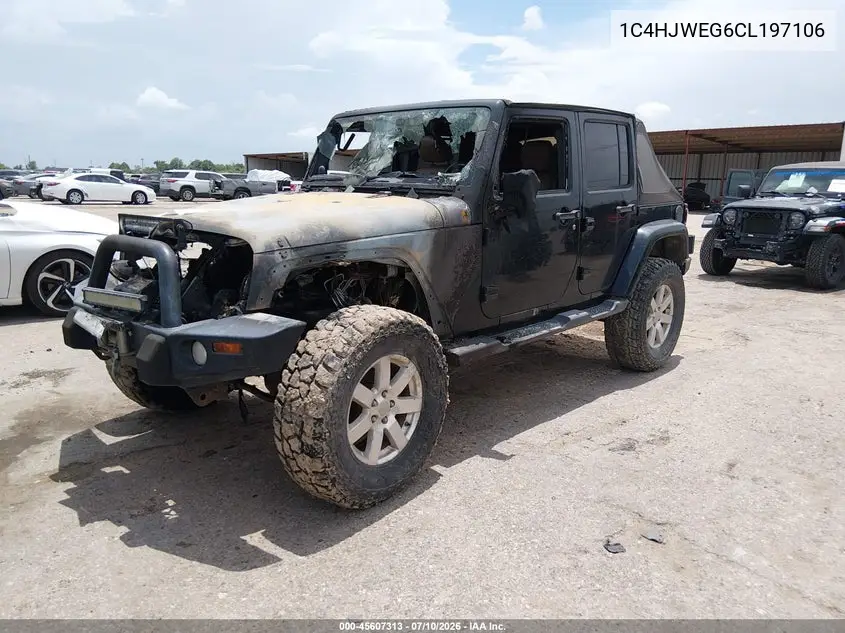 2012 Jeep Wrangler Unlimited Sahara VIN: 1C4HJWEG6CL197106 Lot: 45607313
