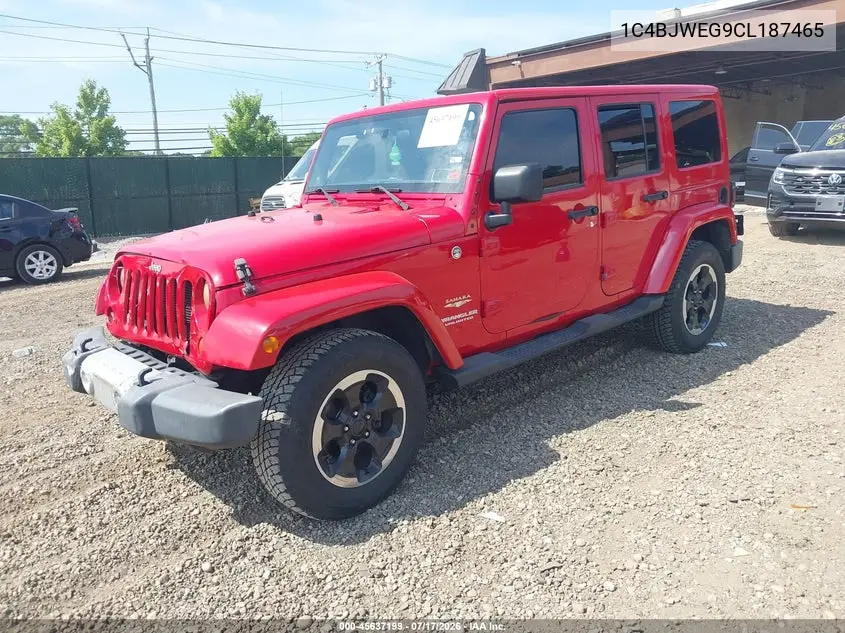 2012 Jeep Wrangler Unlimited Sahara VIN: 1C4BJWEG9CL187465 Lot: 45637199
