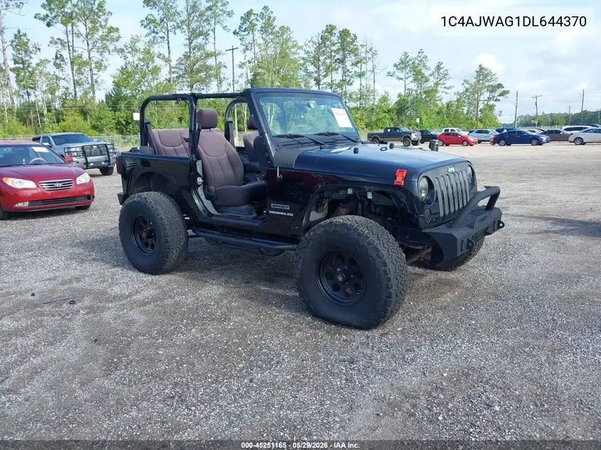 1C4AJWAG1DL644370 2013 Jeep Wrangler Sport