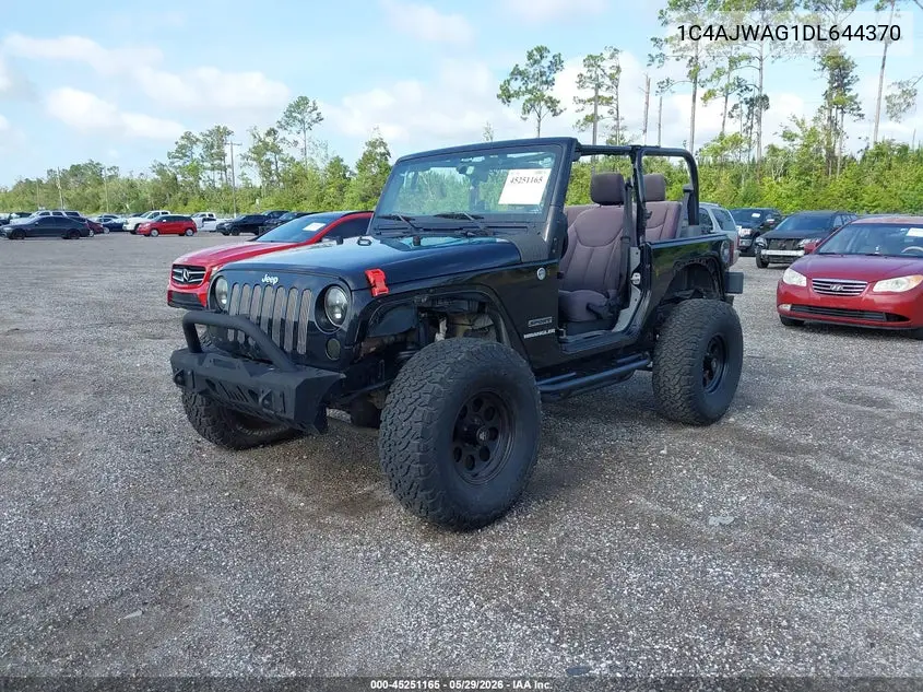1C4AJWAG1DL644370 2013 Jeep Wrangler Sport