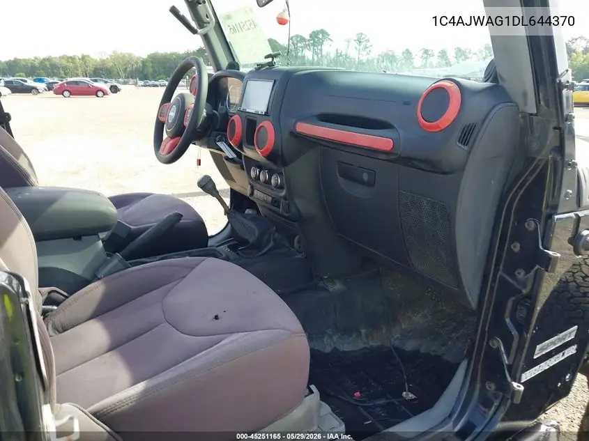 1C4AJWAG1DL644370 2013 Jeep Wrangler Sport